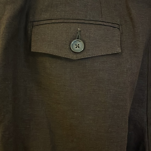 Chocolate Brown Merona Linen Blend Trousers (Women’s 16W) - Picture 5 of 7